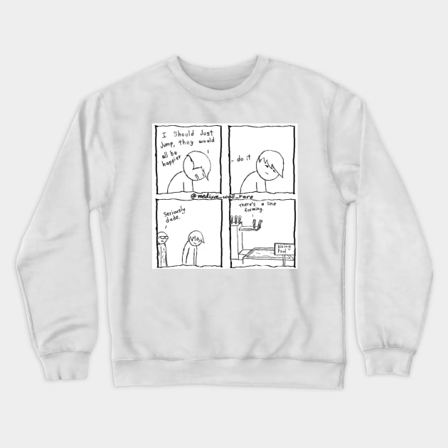 jump Crewneck Sweatshirt by Medium_well_rare